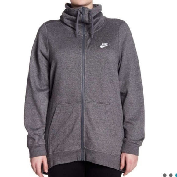 funnel neck sweater nike